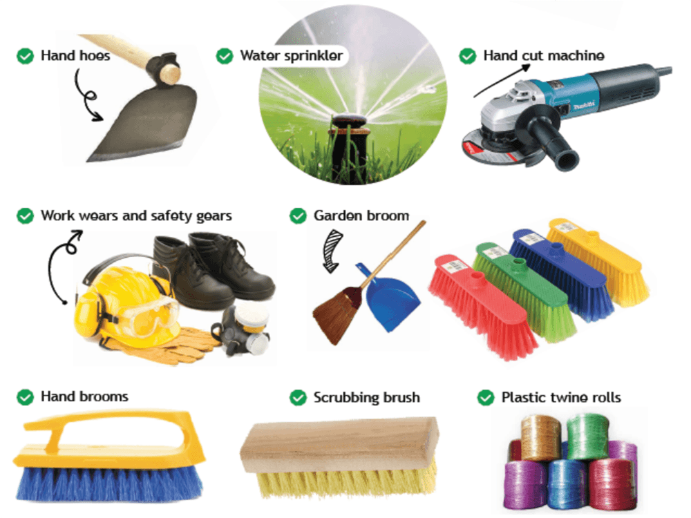 Cleaning materials supply